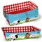 Big Dot of Happiness Farm Animals Party Paper Food Trays, Disposable Food Boats for Barnyard Party, Double-Sided Paper Meal Holders - 12 Ct